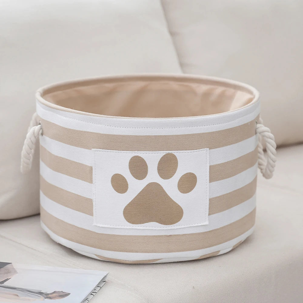 The Spoiled Pet Co.™ Heritage Stripe Toy Bin