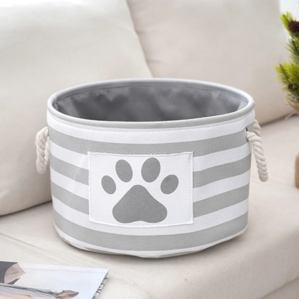 The Spoiled Pet Co.™ Heritage Stripe Toy Bin
