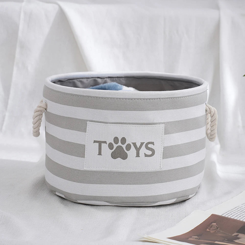 The Spoiled Pet Co.™ Heritage Stripe Toy Bin
